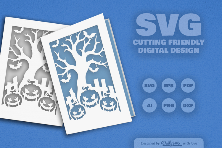 Halloween Greeting Card SVG