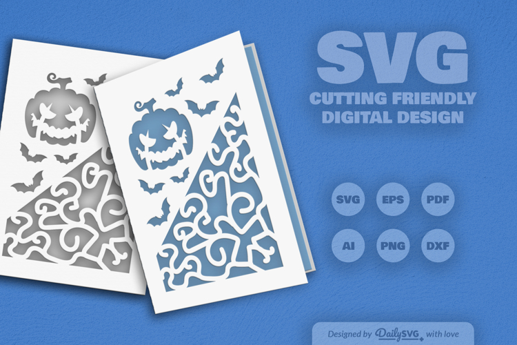 Halloween Greeting Card SVG