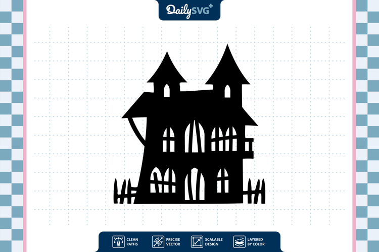 Halloween Haunted House SVG
