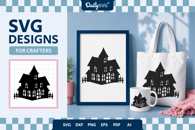 Halloween Haunted House SVG