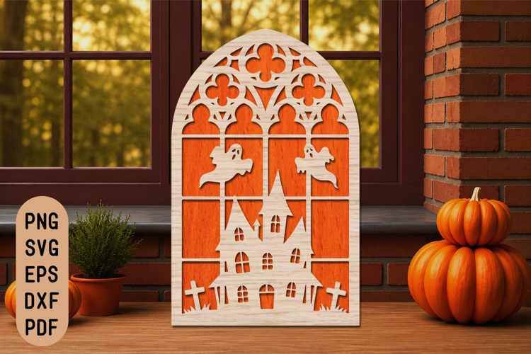 Halloween Haunted House Gothic Laser Cut
