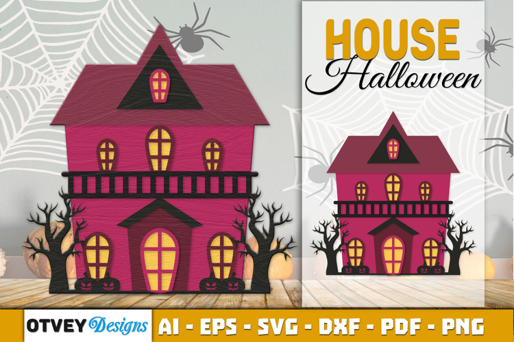 Halloween House Decor LaserCut File