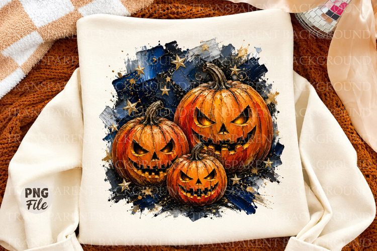 Halloween Horror Pumpkin Png, Spooky Jack O Lantern Design