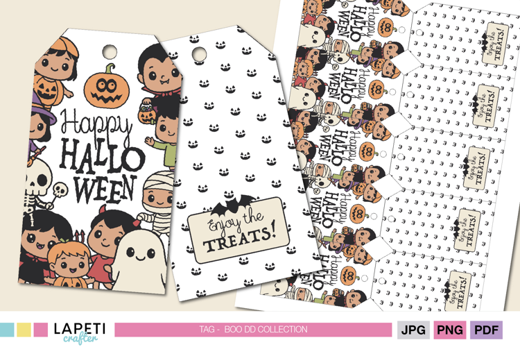 Halloween Treat Tags Printable | Cute Kids Party Labels