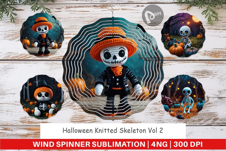 Wind Spinner Knitted Skeleton