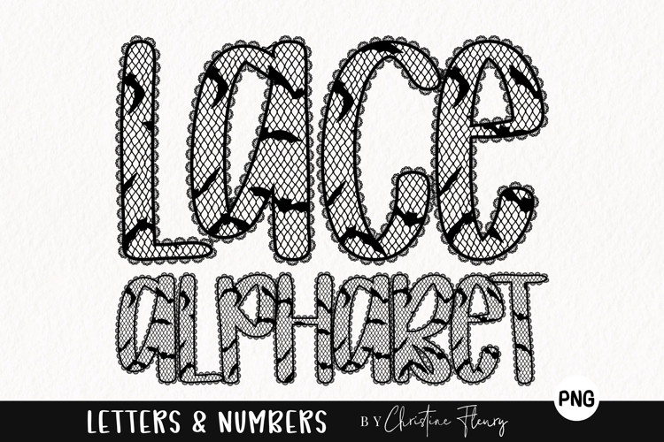 Bats Halloween Lace PNG Alphabet |Sublimation Font