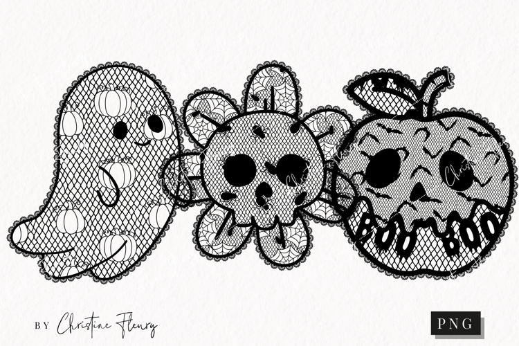 Cute Halloween Lace Clipart | Halloween Png