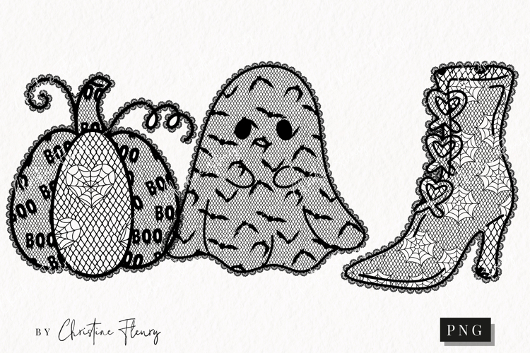 Cute Halloween Lace Clipart | Halloween Png