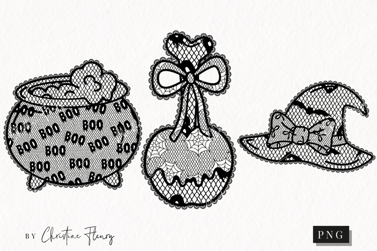 Cute Halloween Lace Clipart | Halloween Png