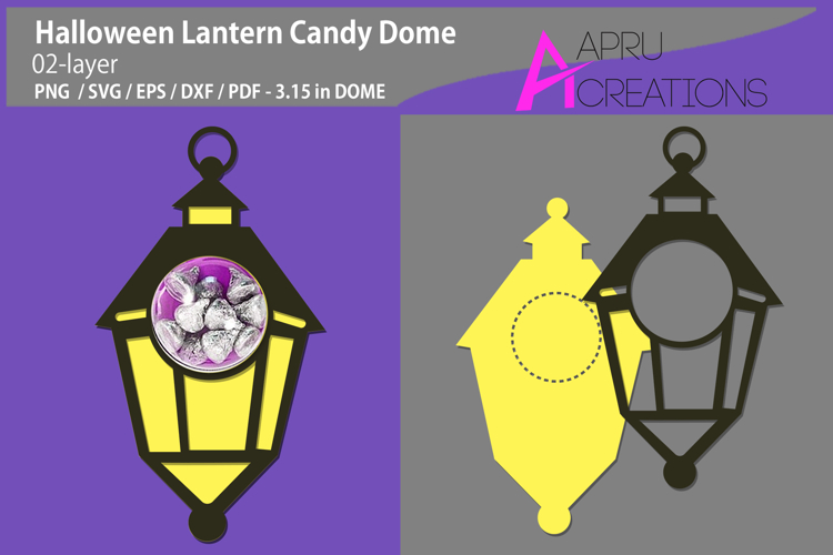 Halloween Lantern candy dome