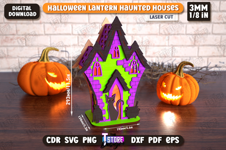 3D Halloween Lantern Haunted House | Halloween Decorations