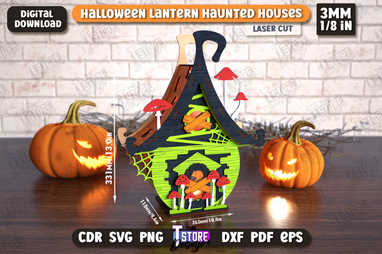 3D Halloween Lantern Haunted House | Halloween Decorations