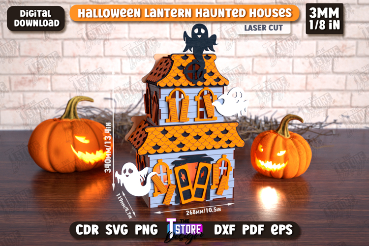 3D Halloween Lantern Haunted House | Halloween Decorations
