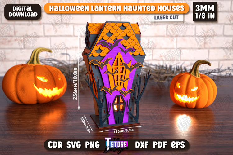 3D Halloween Lantern Haunted House | Halloween Decorations