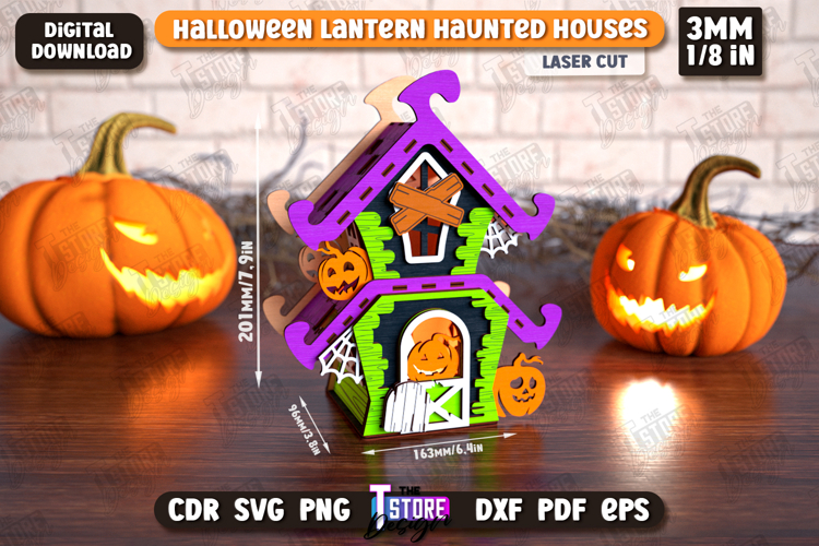 3D Halloween Lantern Haunted House | Halloween Decorations