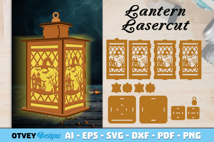 Halloween Lantern Lasercut