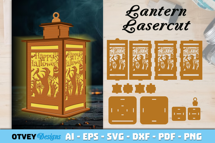 Halloween Lantern Lasercut