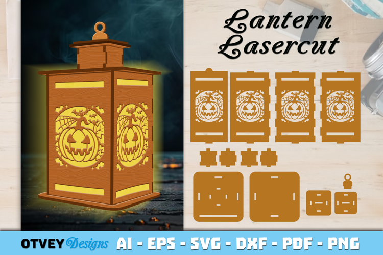 Halloween Lantern Lasercut