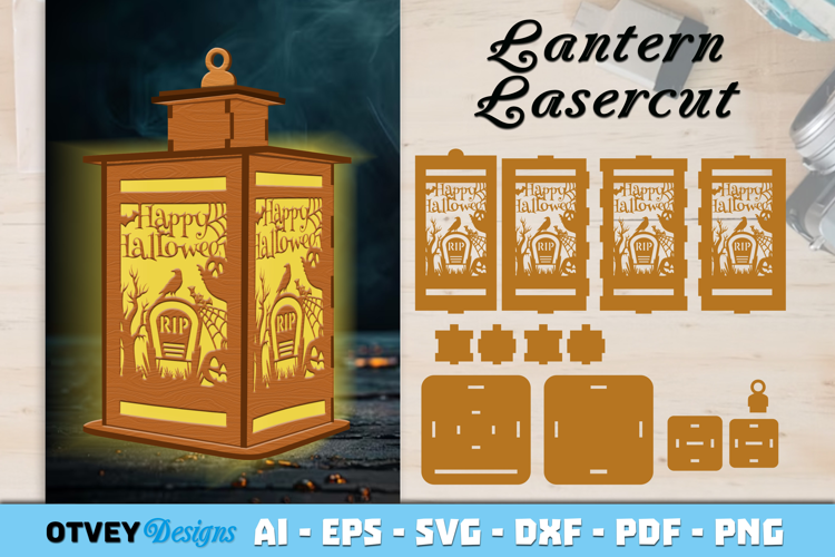 Halloween Lantern Lasercut