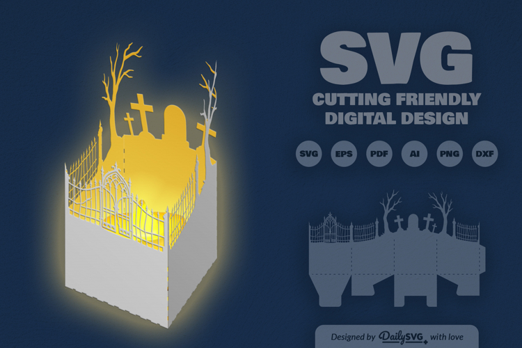 Halloween Lantern Papercut SVG