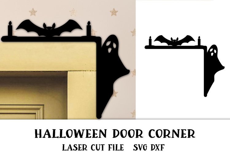 Halloween Door Corner. Halloween Laser Cut. Halloween SVG.