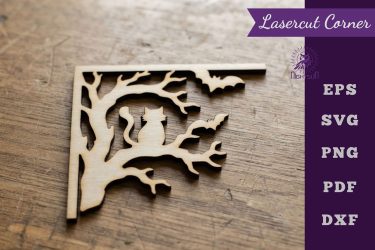 Halloween Lasercut Corner
