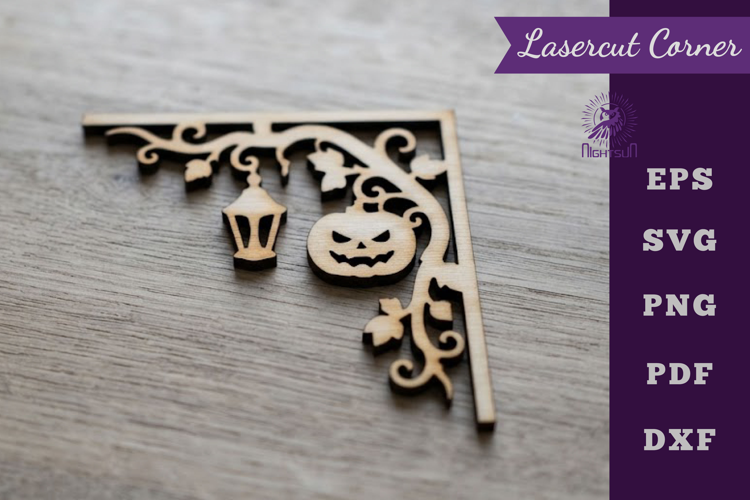 Halloween Lasercut Corner