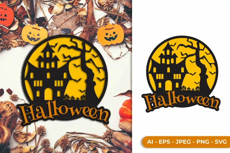 Halloween Layered Laser Cut File