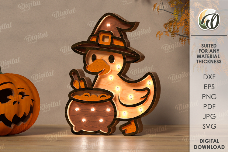 Halloween Led Nightlight Lasercut. Halloween Night Lamp SVG