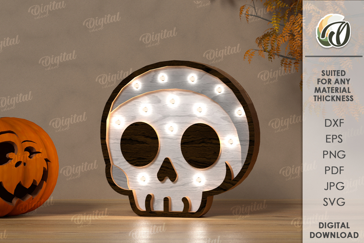 Halloween Led Nightlight Lasercut. Halloween Night Lamp SVG