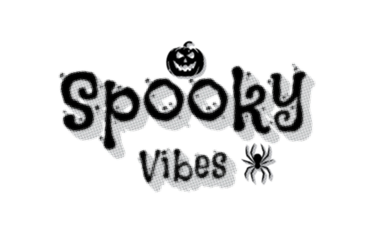 Halloween lettering typography printing concept eps 10
