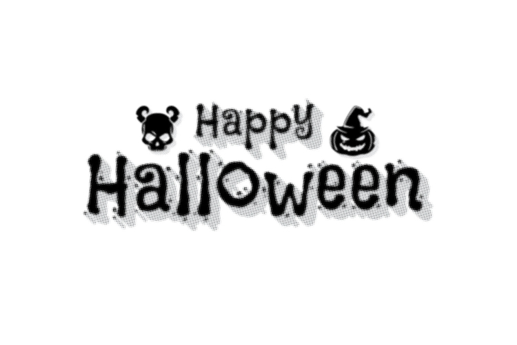 Halloween lettering typography printing design eps 10