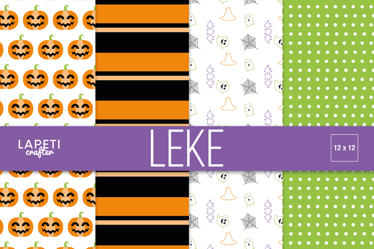 Cute Halloween Digital Papers, Kids Halloween Scrapbook