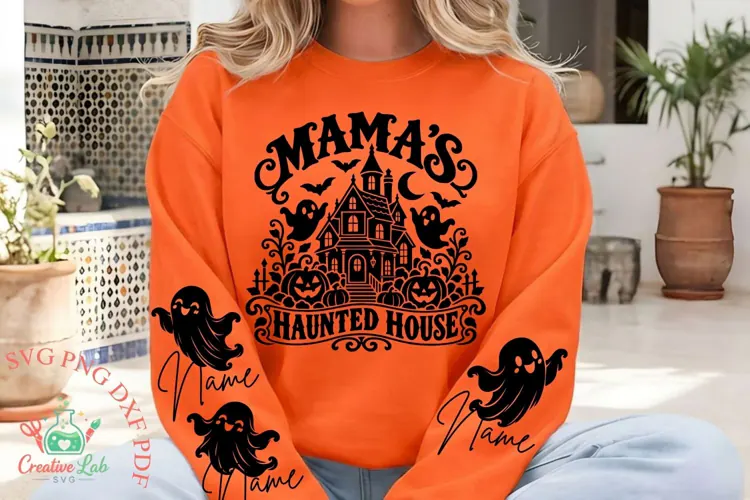 Halloween Mama SVG, PNG Spooky Mom Shirt Design