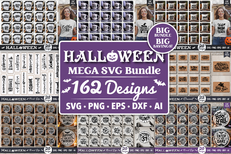 Halloween Mega SVG Bundle | Spooky Halloween Big SVG Bundle
