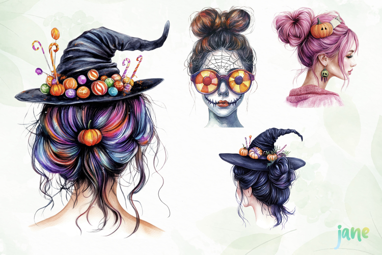 Messy Bun Clipart Image 5
