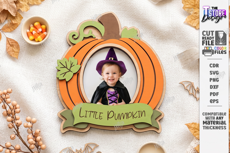 Halloween Mini Photo Frame Laser Cut | Pumpkin Laser | CNC