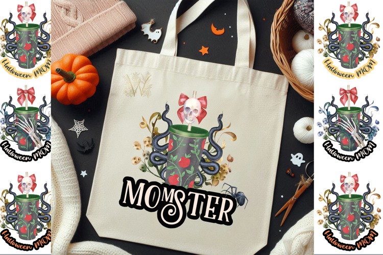Momster PNG | Spooky Mama Clipart | Halloween Mom Design