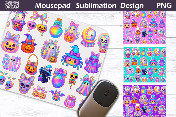 Halloween MousePad | Cute Characters Spooky Mouse Pad
