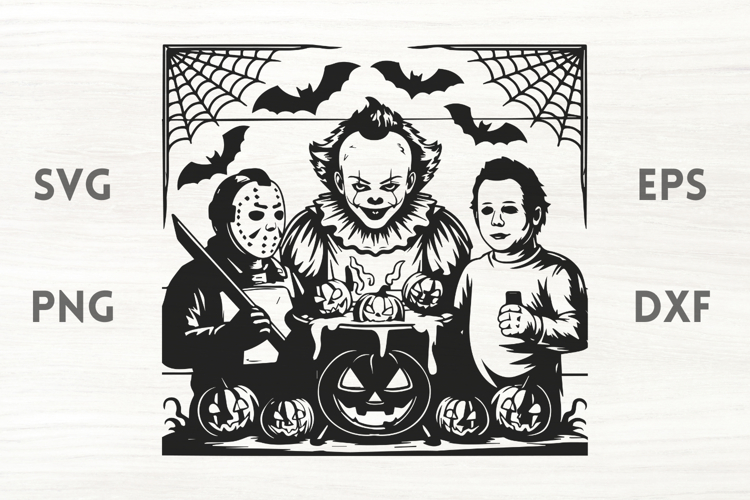 Halloween Villains Pumpkins SVG