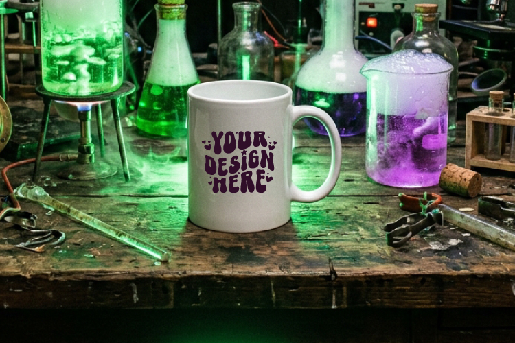 Halloween Mug Mockup JPG, Halloween Mockup, Fall Mockup