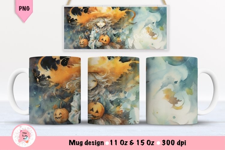 Halloween Mug Wrap For 11 oz and 15 oz