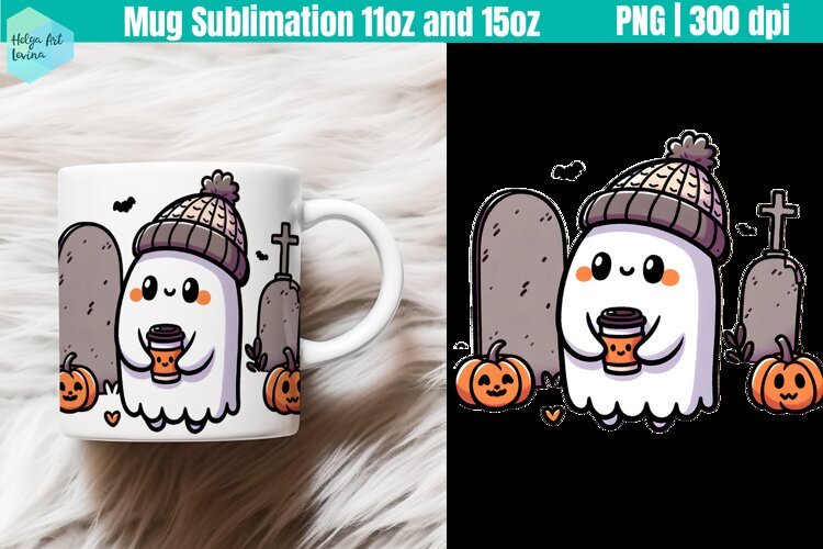 Halloween Mug Sublimation 11OZ and 15OZ example image 1