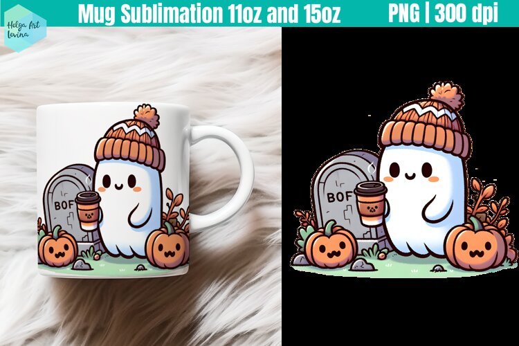 Halloween Mug Sublimation 11OZ and 15OZ example image 1
