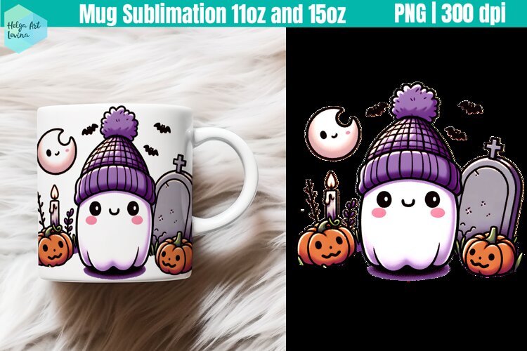 Halloween Mug Sublimation 11OZ and 15OZ example image 1