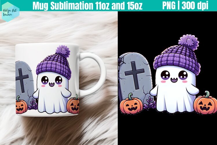 Halloween Mug Sublimation 11OZ and 15OZ example image 1