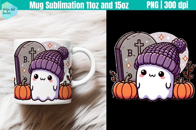 Halloween Mug Sublimation 11OZ and 15OZ example image 1