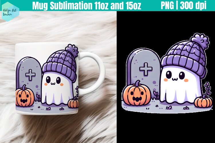 Halloween Mug Sublimation 11OZ and 15OZ example image 1