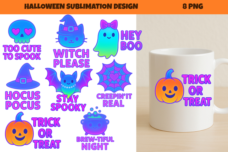 Iridescent Halloween Sublimarion Bundle
