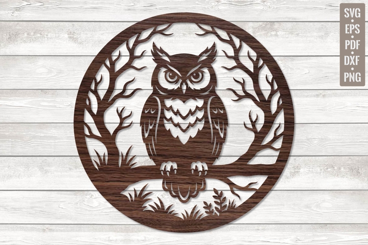 Halloween Owl Laser Cut SVG